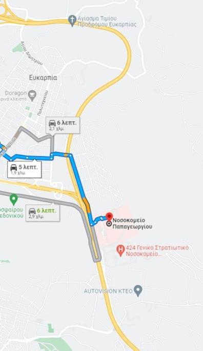 5 Min From Papageorgiou Free Indoor Parking Apartment Thessaloniki Exterior photo